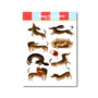 A6 Stickersheet Dachshund - Only Happy Things