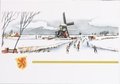 Postcard | Jan Lavies Bovenzijde menu Holland-Amerika Lijn