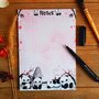 A5 Panda Cherry Blossom Notepad - by TinyTami