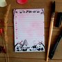 A6 Panda To Do Notepad - by TinyTami