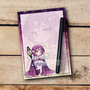 A6 Angel Chibi Violet Notepad - by Hidekos Artwork