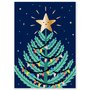 Bright Star Christmas Tree Postcard + Envelope by LittleLeftyLou