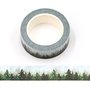 Washi Tape | Snowy Forest Trees - with Silver Foil 