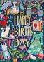 Mila Marquis Doppelkarten | Happy Birthday (Frauenaccessoires)