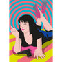 Pop Art Postcard | Uma Thurman as Mia Wallace in Pulp Fiction