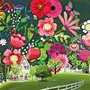 Sabina Comizzi Postcard | houses and flowers