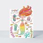 Rachel Ellen Designs Cards - Cherry on Top - Happy Birthday Mermaid