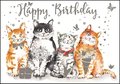Carola Pabst Double Card | Happy Birthday (Cats)