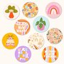 Set of 10 round stickers by Muchable