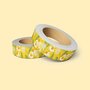 Yellow with Daisy Flowers Washi Tape - Muchable