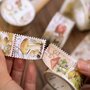 Washi Tape 25mm | Retro Stamps Mushroom World