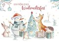 Adobe Stock Postcard | Fröhliches Weihnachtsfest (Animals)