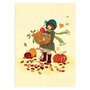 Postcard Belle and Boo | Autumn Leaves