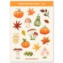 Pumpkins & Leaves Stickers - Little Lefty Lou