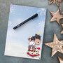 A5 Notepad Christmas Neko cuddle tower - by Hidekos Artwork