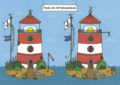 Search Postcard | Finde die 10 Unterschiede (Leuchtturm)