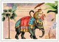 PK 617 Tausendschön Postcard | Monkey on Elephant