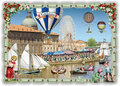 PK 8008 Barbara Behr Glitter Postcard | Toulouse - La Grande Roue