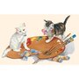 Postcard Ludom | Cats painting