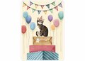 Rosi Hilyer Postcard - happy birthday - cat