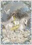 PK 8032 Barbara Behr Glitter Postcard | Fairytales - The Snow Queen