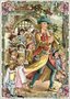 PK 8041 Barbara Behr Glitter Postcard | Fairytales - The Pied Piper of Hamelin