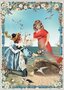 PK 8042 Barbara Behr Glitter Postcard | Fairytales - The Little Mermaid