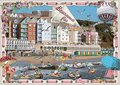 PK 8050 Barbara Behr Glitter Postcard | Bournemouth Pier