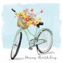 Carola Pabst Postcard | Happy Birthday (Bicycle)