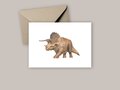 Postcard from Studio Poppybird - Triceratops