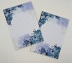 A5 Notepad Blue Flowers - by StationeryParlor