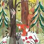 Caroline Bonne-Müller Postcard Christmas | Animals in the winter forest