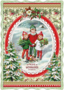 Auguri by Barbara Behr Glitter Postcard | Frohe Weihnachten (Children)