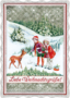 Auguri by Barbara Behr Glitter Postcard | Liebe Weihnachtsgrüße (Children)