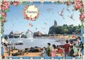 PK 8064 Barbara Behr Glitter Postcard | China - Xiamen