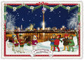PK 397 Tausendschön Postcard Christmas - Weihnachtsgrüße aus Düsseldorf 