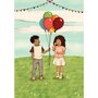 Postcard Belle and Boo | Fairground Balloons