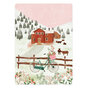 The Lemonbird Postcard | Winter / kerst Noors huis in de sneeuw