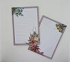 A5 Notepad Poinsetta - by StationeryParlor