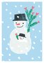 Postcard - winter - snowman