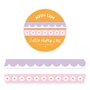 Slim Lilac Scalloped and Pink Daisies Washi Tapes Set - Little Lefty Lou 