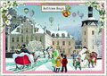 PK 8080 Barbara Behr Glitter Postcard | Schloss Sayn (Winter)