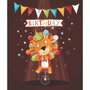 L'Atelier de Papier Aquarupella Postcard | Happy Birthday Lion