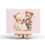 Postcard Valentine's Bears by Penpaling Paula