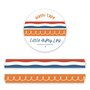 2 Slim Dutch Flag and Orange Doodle Washi Tapes Set - Little Lefty Lou 