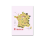Postcard Only Happy Things | Map of France