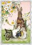 No. 51 Auguri by Barbara Behr Glitter Postcard | Happy Easter
