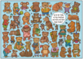 Search Postcard | Wo ist der Teddy mit dem Knopfauge und welche zwei bären tragen Sneaker?