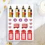 London Sticker Sheet by Penpaling Paula