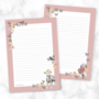 A5 Notepad Spring with lamb and rabbit- Double Sided - by Kaartstudio